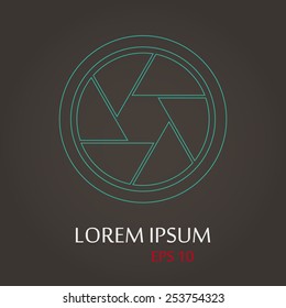 vector illustration of modern icon frame photo camera