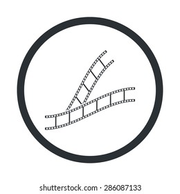 vector illustration of modern icon frame cinema