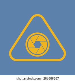 vector illustration of modern icon frame photo camera