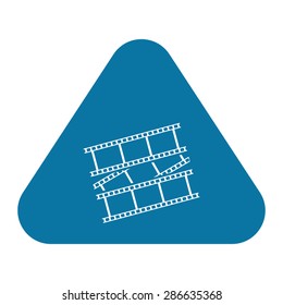 vector illustration of modern icon frame cinema
