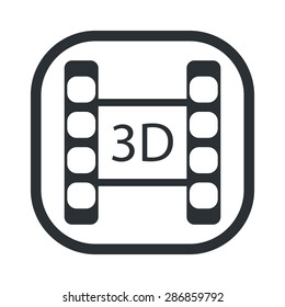vector illustration of modern icon frame cinema