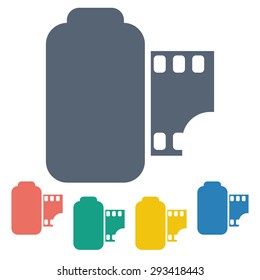 vector illustration of modern icon frame cinema