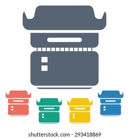 vector illustration of modern icon frame photo camera