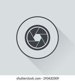 vector illustration of modern icon frame photo camera