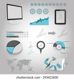 vector illustration of modern icon frame cinema