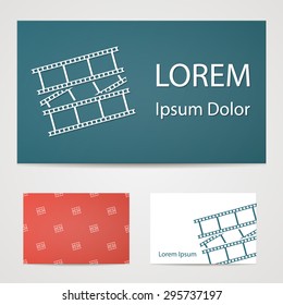 vector illustration of modern icon frame cinema