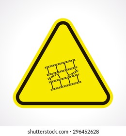 vector illustration of modern icon frame cinema