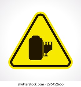 vector illustration of modern icon frame cinema