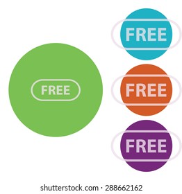 vector illustration of modern icon free