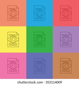vector illustration of modern icon freelance infographic details looking