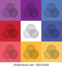 vector illustration of modern icon freelance infographic ux design