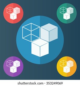 vector illustration of modern icon freelance infographic 3d modeling