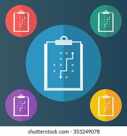 vector illustration of modern icon freelance infographic strategy