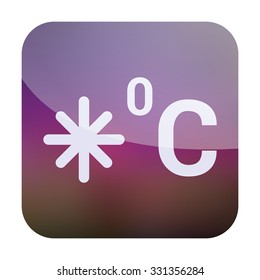 vector illustration of modern icon freezing
