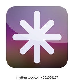 vector illustration of modern icon freezing