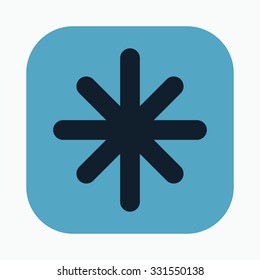 vector illustration of modern icon freezing