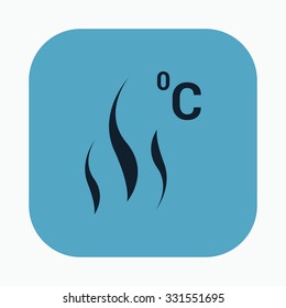 vector illustration of modern icon freezing
