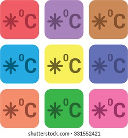 vector illustration of modern icon freezing