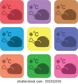 vector illustration of modern icon freezing