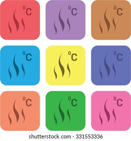 vector illustration of modern icon freezing