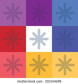 vector illustration of modern icon freezing