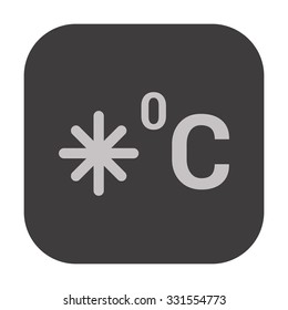 vector illustration of modern icon freezing