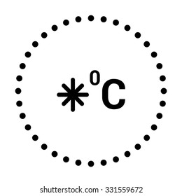 vector illustration of modern icon freezing