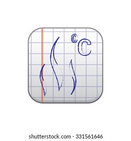 vector illustration of modern icon freezing