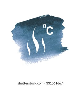vector illustration of modern icon freezing