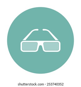 vector illustration of modern icon glasses 3d