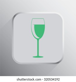 vector illustration of modern icon goblet