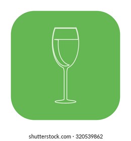 vector illustration of modern icon goblet