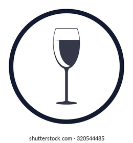 vector illustration of modern icon goblet