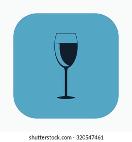 vector illustration of modern icon goblet