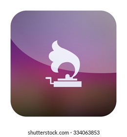 vector illustration of modern icon gramophone