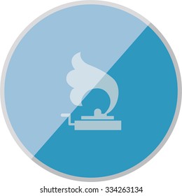 vector illustration of modern icon gramophone
