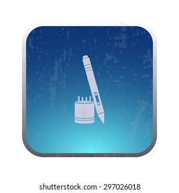 vector illustration of modern icon graphic tablet