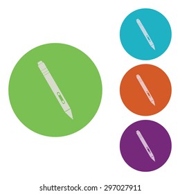 vector illustration of modern icon graphic tablet