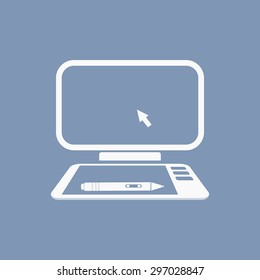 vector illustration of modern icon graphic editor