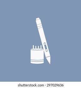 vector illustration of modern icon graphic tablet