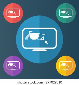 vector illustration of modern icon graphic editor
