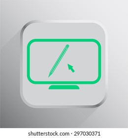 vector illustration of modern icon graphic editor