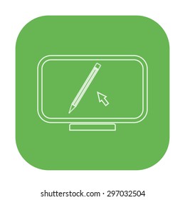 vector illustration of modern icon graphic editor
