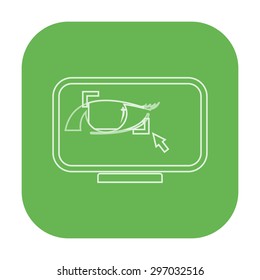vector illustration of modern icon graphic editor