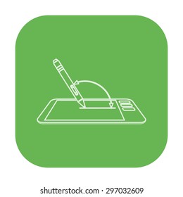 vector illustration of modern icon graphic tablet