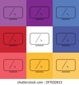 vector illustration of modern icon graphic editor