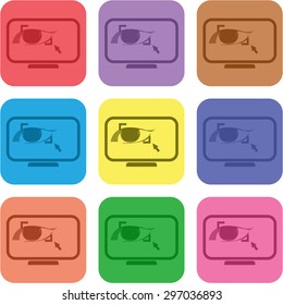 vector illustration of modern icon graphic editor