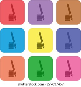 vector illustration of modern icon graphic tablet