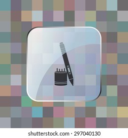 vector illustration of modern icon graphic tablet