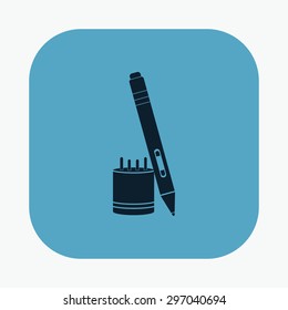 vector illustration of modern icon graphic tablet